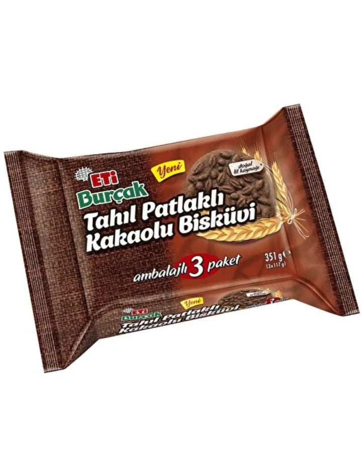 1028 Eti Burcak Cocoa Biscuits with Cereal Crisps 14x351g - 24