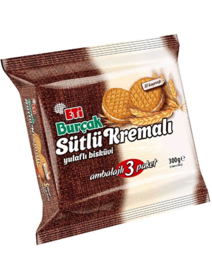 1044 Eti Burcak Oat Biscuit with Milk Cream 9x300g - 24