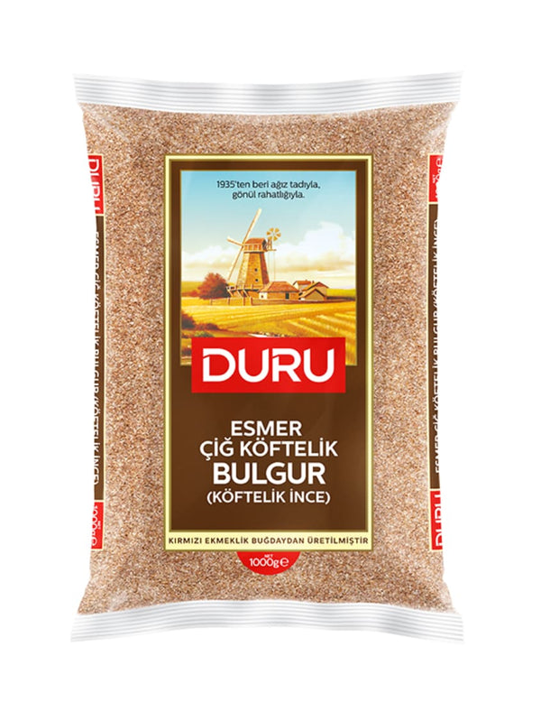 3102 Duru Bulgur Esmer Fin CigKøftelik 12x1kg - 18