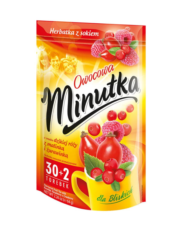 4182 Mokate Tea Minutka Exp Wild Rose Raspberry Cranberry 10x32x2g - 15