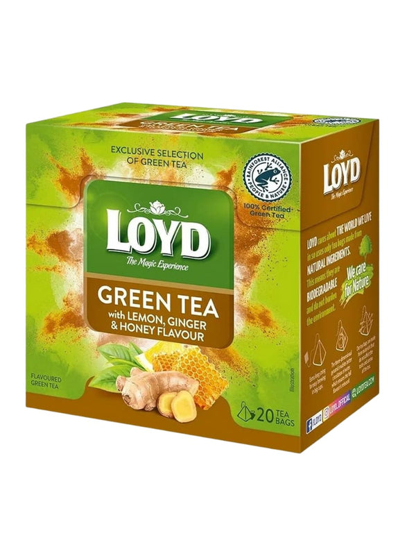 4194 Loyd Tea Green Tea Lemon Ginger Honey 10x20x2g - 15