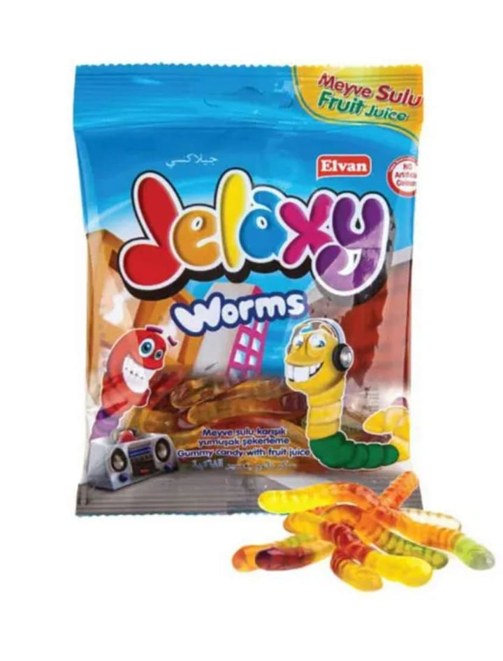 4848 Elvan Jelaxy Jelly Worm 12x80g - 8