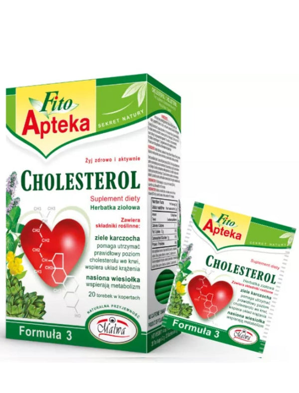 4913 Malwa Fito Apteka Formula 3 Cholesterol Herbal Tea 12x20x2g - 19