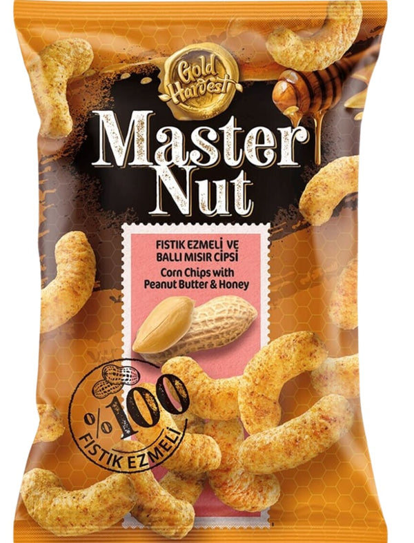 7116 Master Nut Corn Chips with Peanut Butter Honey 12x150g - 15