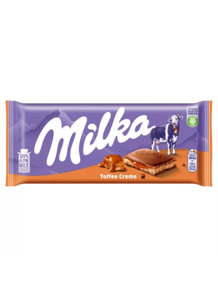 7232 Milka Toffee Creme Alpine Milk Chocolate 23x100g - 15